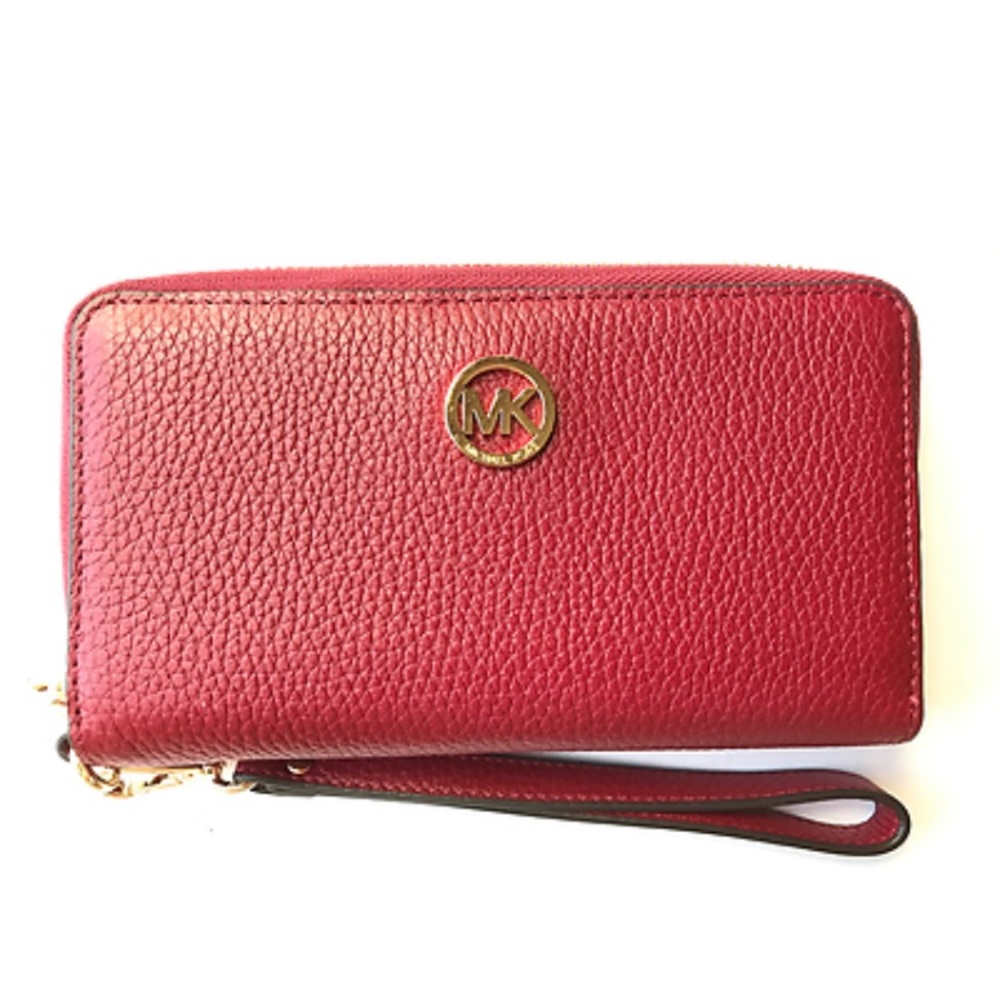 BRAND NEW Cherry Leather Michael Kors Wallet